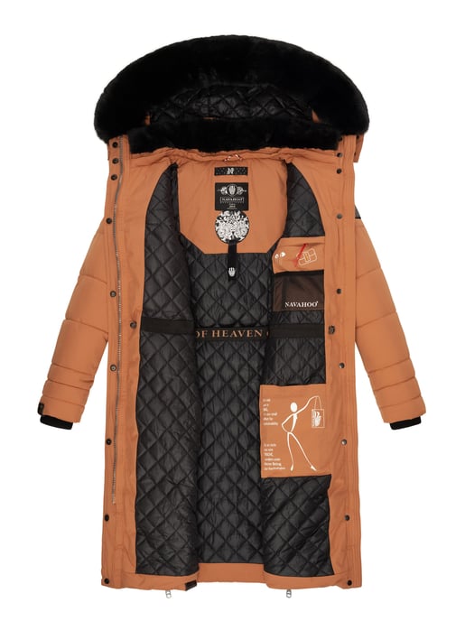 Navahoo Damen Winterjacke Fahmiyaa – Lang, Warm & Funktional mit Kapuze - Image 6