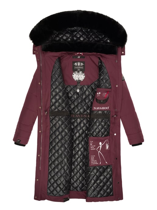 Navahoo Damen Winterjacke Fahmiyaa – Lang, Warm & Funktional mit Kapuze - Image 6