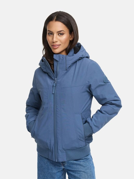 Marikoo Damen Winterjacke Mooni 16 im sportlichen Bomber-Stil mit Kapuze - Image 5
