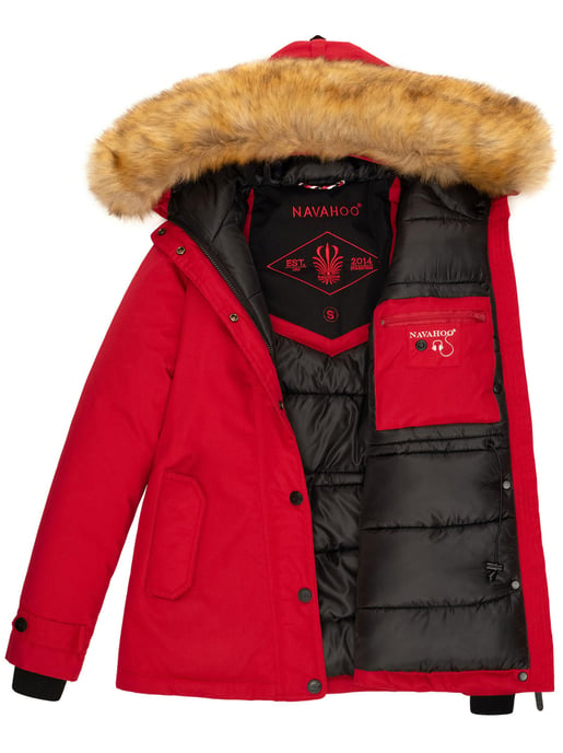 Navahoo Damen Winterjacke Laura – Warm, Stylisch & Mit Abnehmbarem Kunstfellkragen - Image 6