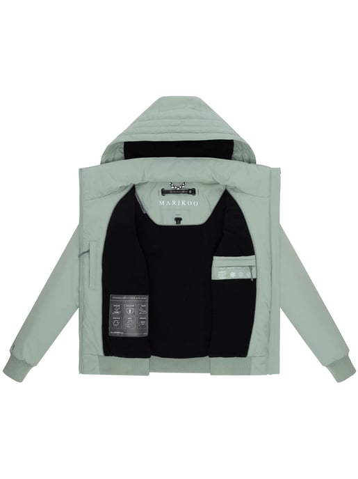 Marikoo Damen Winterjacke Mooni 16 im sportlichen Bomber-Stil mit Kapuze - Image 4