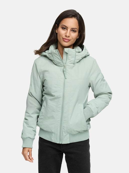 Marikoo Damen Winterjacke Mooni 16 im sportlichen Bomber-Stil mit Kapuze - Image 5