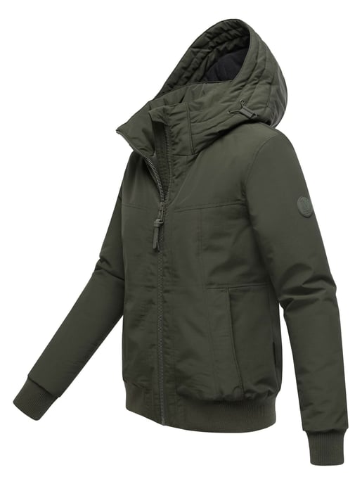 Marikoo Damen Winterjacke Mooni 16 im sportlichen Bomber-Stil mit Kapuze - Image 2