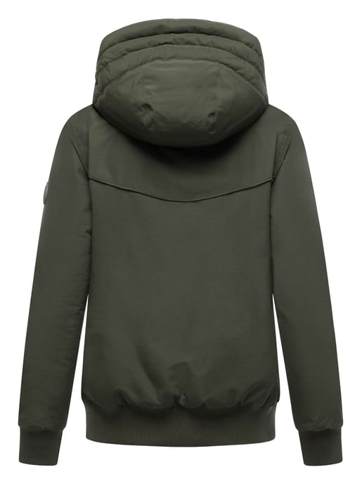 Marikoo Damen Winterjacke Mooni 16 im sportlichen Bomber-Stil mit Kapuze - Image 3