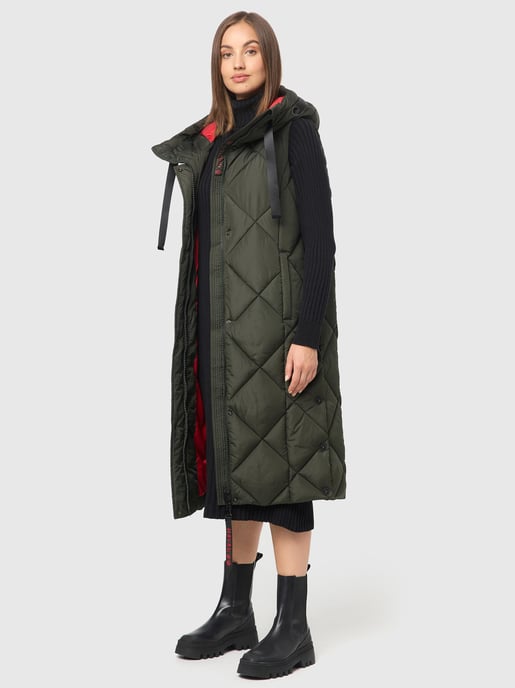 Navahoo Damen Steppweste Schnuckel – Lang & Stylisch mit Kapuze - Image 6