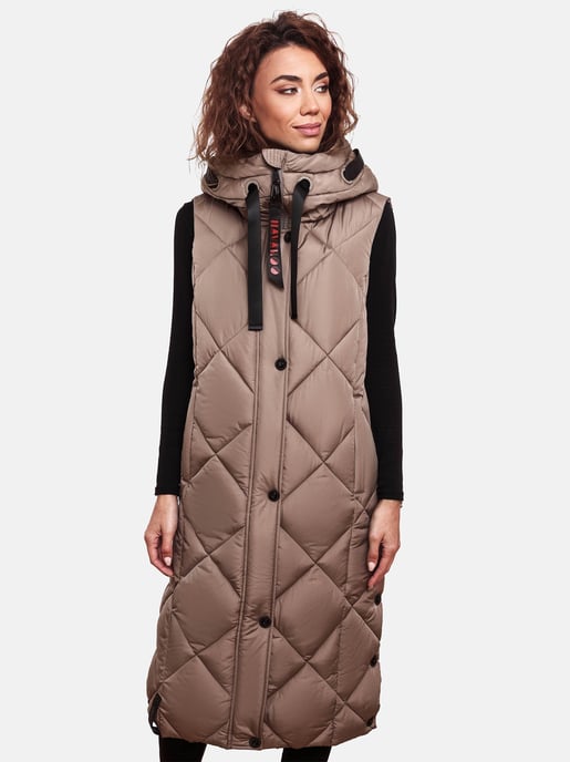 Navahoo Damen Steppweste Schnuckel – Lang & Stylisch mit Kapuze - Image 6