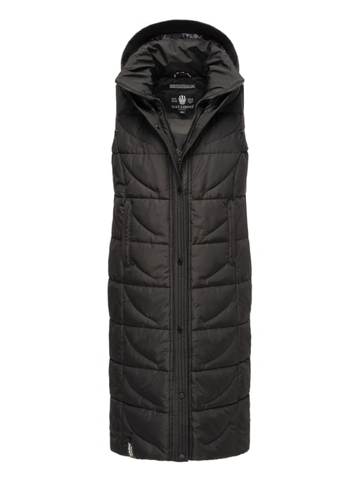 Navahoo Damen Steppweste Brezelchen – Lang & Stylisch Warm - Image 1