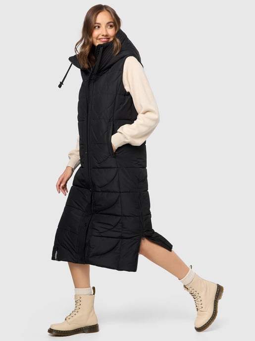 Navahoo Damen Steppweste Brezelchen – Lang & Stylisch Warm - Image 6