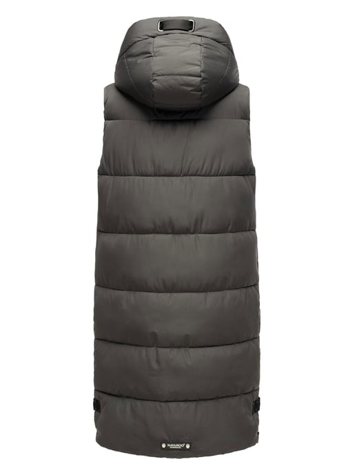 Navahoo Damen Steppweste Schnuffelchen – Lang & Stylisch mit Kapuze - Image 4