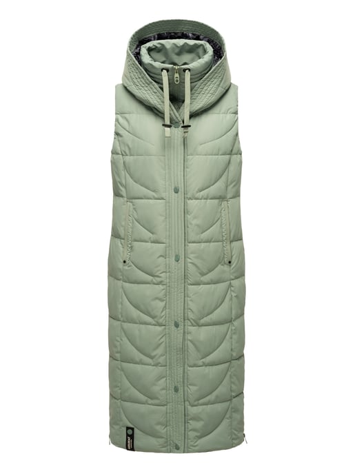 Navahoo Damen Steppweste Brezelchen – Lang & Stylisch Warm - Image 2