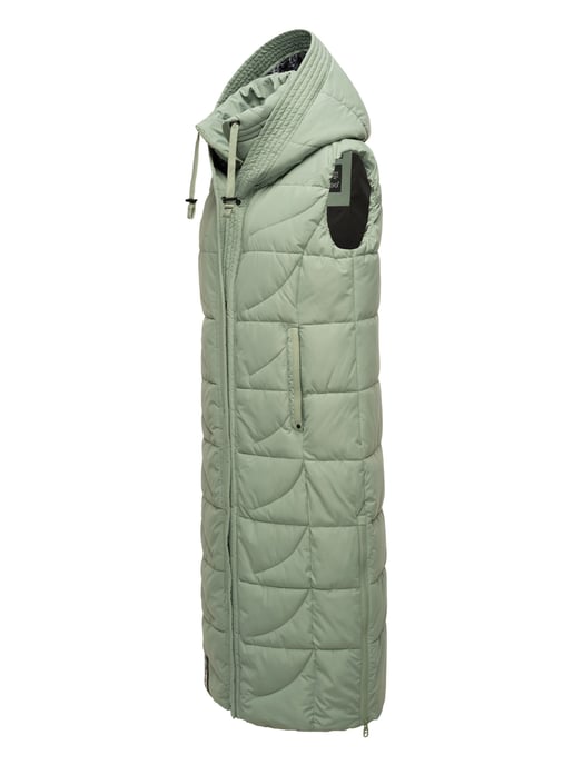 Navahoo Damen Steppweste Brezelchen – Lang & Stylisch Warm - Image 3