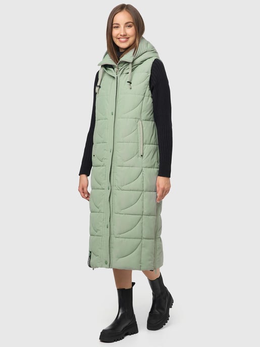 Navahoo Damen Steppweste Brezelchen – Lang & Stylisch Warm - Image 6