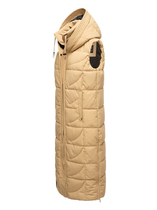 Navahoo Damen Steppweste Brezelchen – Lang & Stylisch Warm - Image 3
