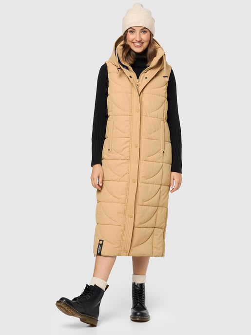 Navahoo Damen Steppweste Brezelchen – Lang & Stylisch Warm - Image 6