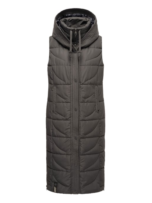 Navahoo Damen Steppweste Brezelchen – Lang & Stylisch Warm - Image 2
