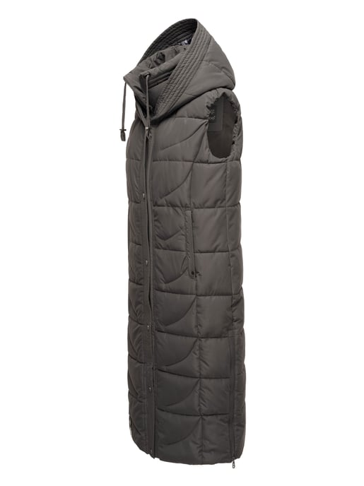Navahoo Damen Steppweste Brezelchen – Lang & Stylisch Warm - Image 3
