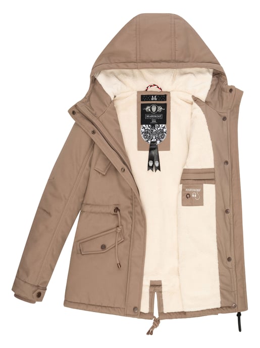 Marikoo Damen Winterjacke Manolya mit Teddyfellfutter & Baumwoll-Obermaterial - Image 5