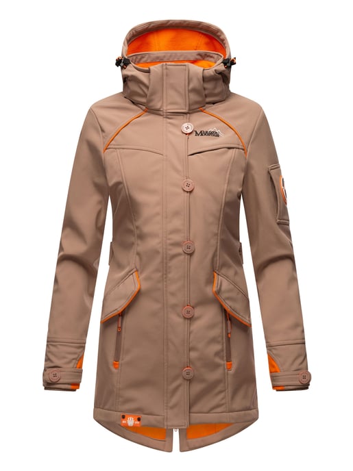 Marikoo Damen Softshelljacke – Soulinaa, wasserdicht mit abnehmbarer Kapuze - Image 2