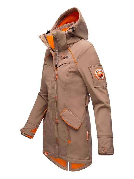 Marikoo Damen Softshelljacke – Soulinaa, wasserdicht mit abnehmbarer Kapuze - Image 3