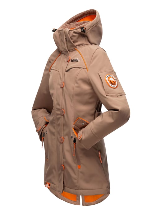 Marikoo Damen Softshelljacke – Soulinaa, wasserdicht mit abnehmbarer Kapuze - Image 4