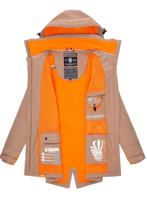 Marikoo Damen Softshelljacke – Soulinaa, wasserdicht mit abnehmbarer Kapuze - Image 6