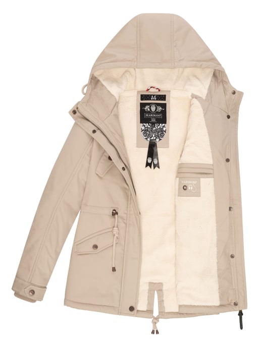 Marikoo Damen Winterjacke Manolya mit Teddyfellfutter & Baumwoll-Obermaterial - Image 5