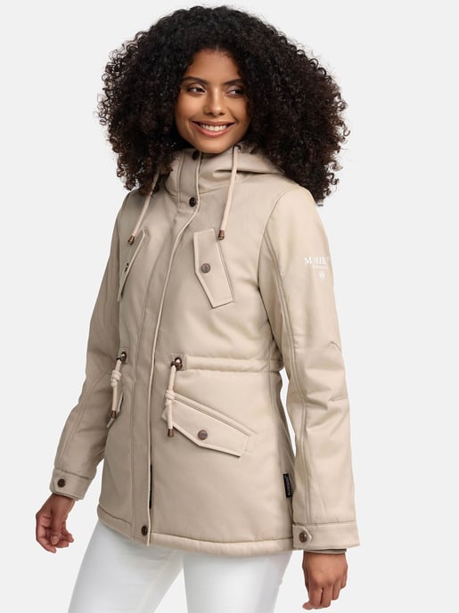 Marikoo Damen Winterjacke Manolya mit Teddyfellfutter & Baumwoll-Obermaterial - Image 6