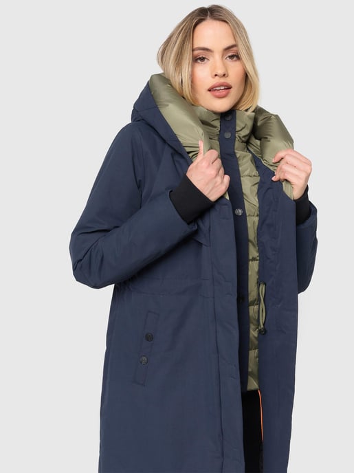 Navahoo Damen Winterjacke Snowelf – Leicht & Warm mit Magnetverschluss - Image 6