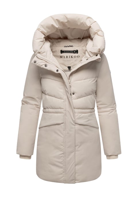 Marikoo Damen Winterjacke Delilah mit Fleecefutter & Taillenregulierung - Image 1