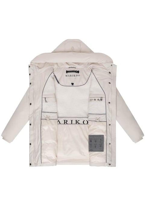 Marikoo Damen Winterjacke Delilah mit Fleecefutter & Taillenregulierung - Image 4
