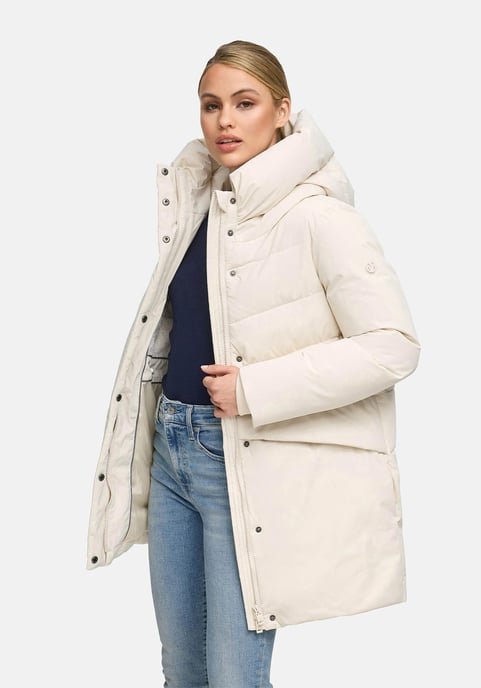 Marikoo Damen Winterjacke Delilah mit Fleecefutter & Taillenregulierung - Image 6