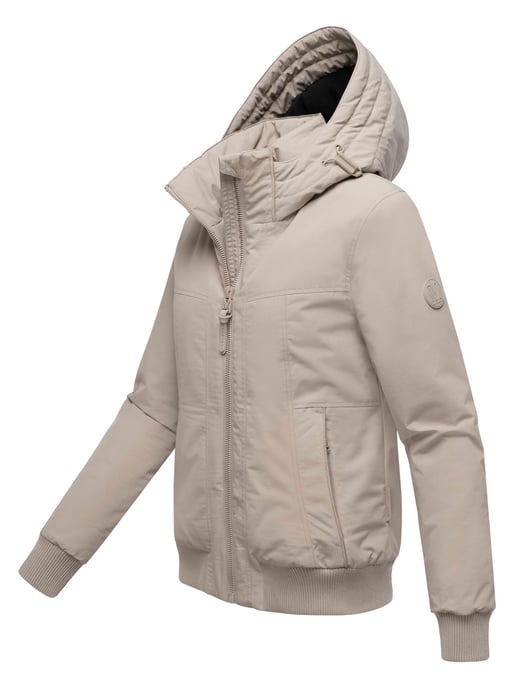 Marikoo Damen Winterjacke Mooni 16 im sportlichen Bomber-Stil mit Kapuze - Image 2