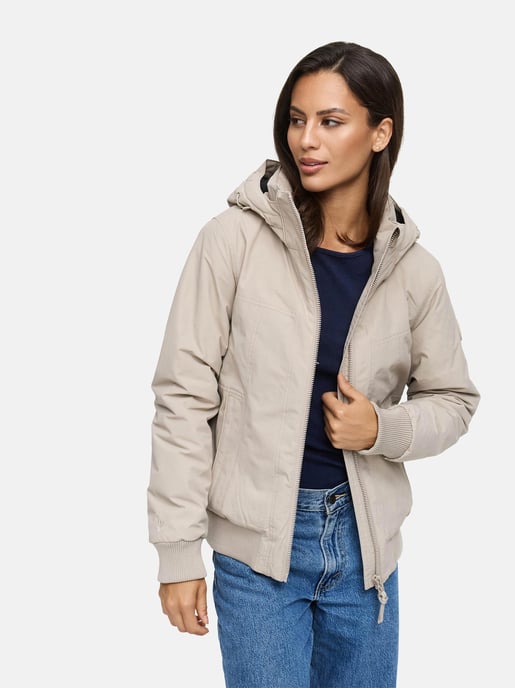 Marikoo Damen Winterjacke Mooni 16 im sportlichen Bomber-Stil mit Kapuze - Image 6