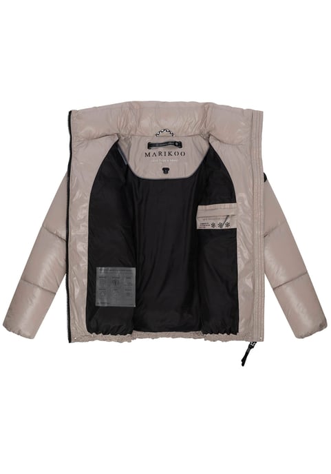 Marikoo Damen Winterjacke Hazalee im Puffer-Stil mit glänzender Optik - Image 4