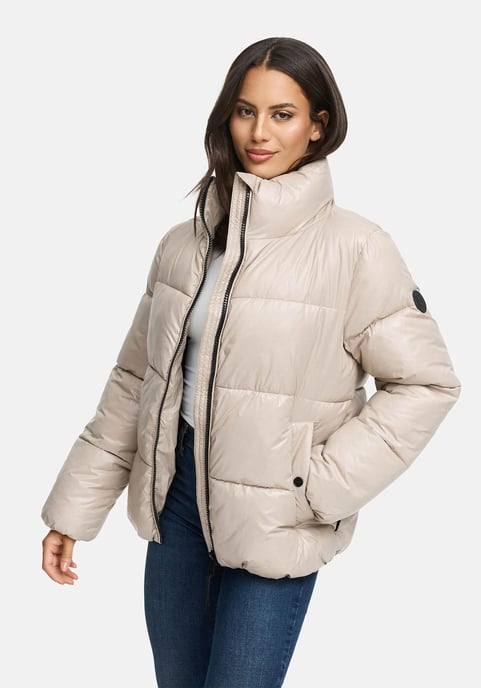 Marikoo Damen Winterjacke Hazalee im Puffer-Stil mit glänzender Optik - Image 5