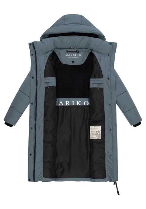 Marikoo Damen Winter Steppmantel Chumanii XVI mit Magnettaschen - Image 4