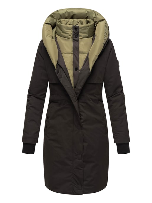 Navahoo Damen Winterjacke Snowelf – Leicht & Warm mit Magnetverschluss - Image 1