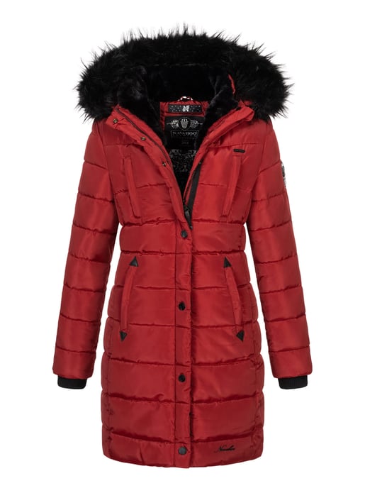 Navahoo Damen Winter Steppjacke Lotusblüte Princess – Lang & Warm - Image 1