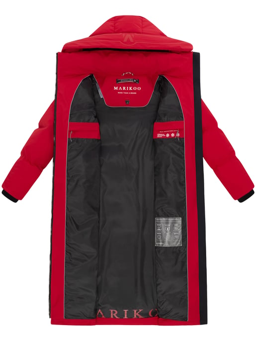 Marikoo Damen Winter Steppmantel Tikoraa mit abnehmbarer Kapuze - Image 6