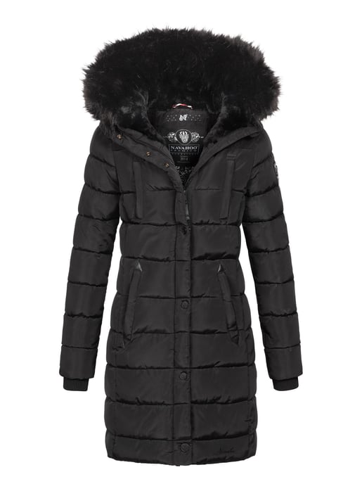 Navahoo Damen Winter Steppjacke Lotusblüte Princess – Lang & Warm - Image 1