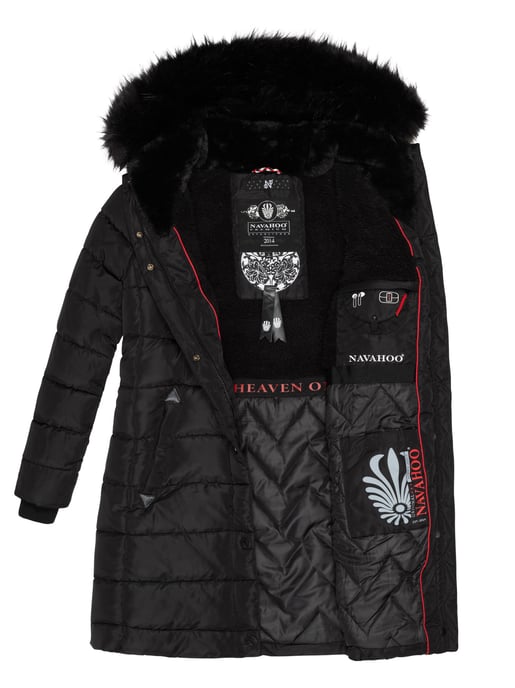 Navahoo Damen Winter Steppjacke Lotusblüte Princess – Lang & Warm - Image 5