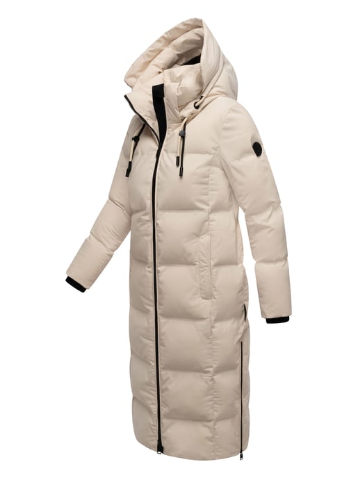 Marikoo Damen Winter Steppmantel Tikoraa mit abnehmbarer Kapuze - Image 3