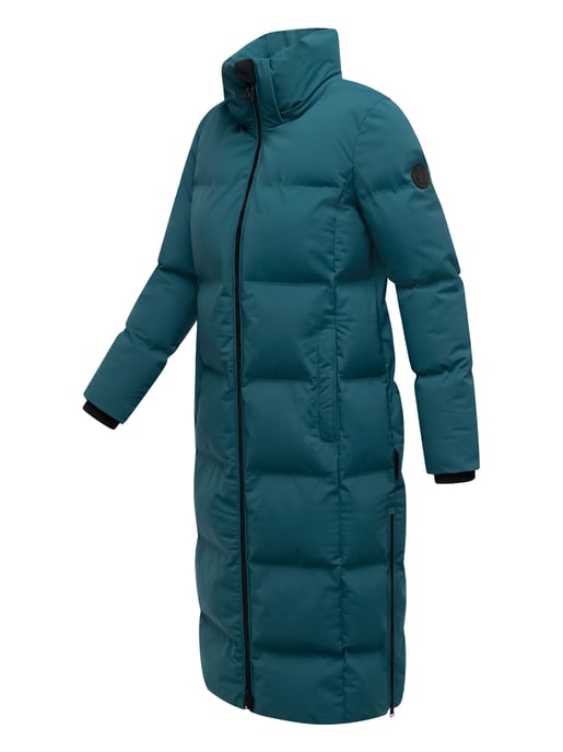 Marikoo Damen Winter Steppmantel Tikoraa mit abnehmbarer Kapuze - Image 4