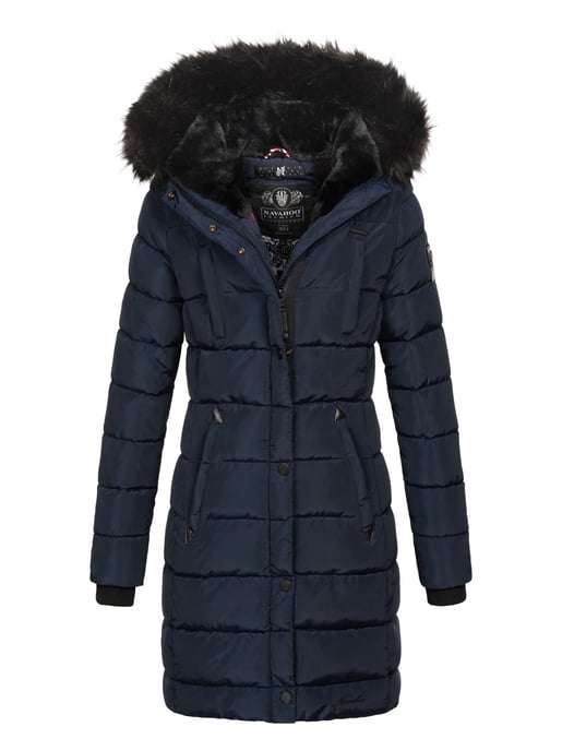 Navahoo Damen Winter Steppjacke Lotusblüte Princess – Lang & Warm - Image 1