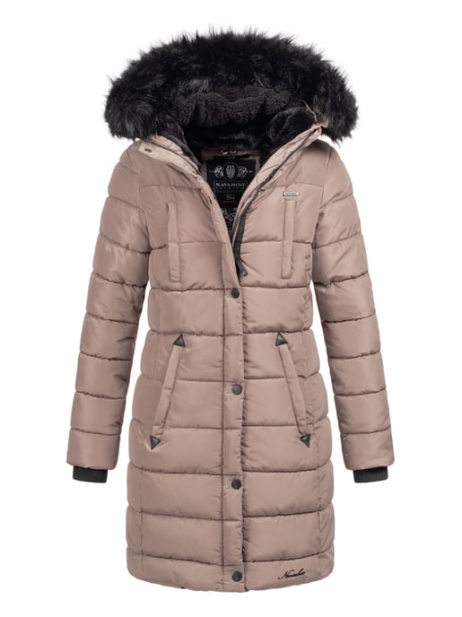 Navahoo Damen Winter Steppjacke Lotusblüte Princess – Lang & Warm - Image 1