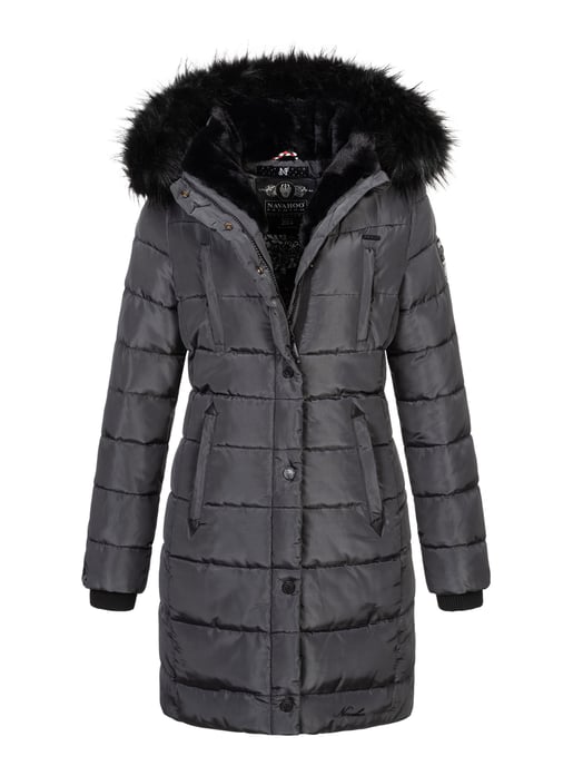 Navahoo Damen Winter Steppjacke Lotusblüte Princess – Lang & Warm - Image 1