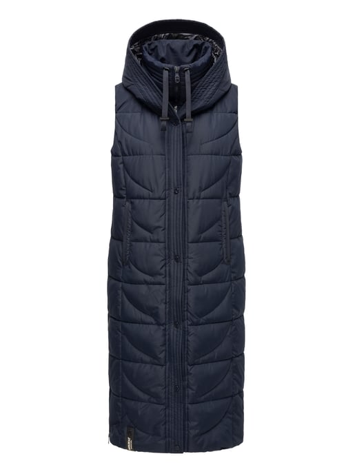 Navahoo Damen Steppweste Brezelchen – Lang & Stylisch Warm - Image 2