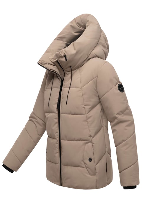 Marikoo Damen Winter Steppjacke Kuscheltatze XVI mit Kapuze - Image 2