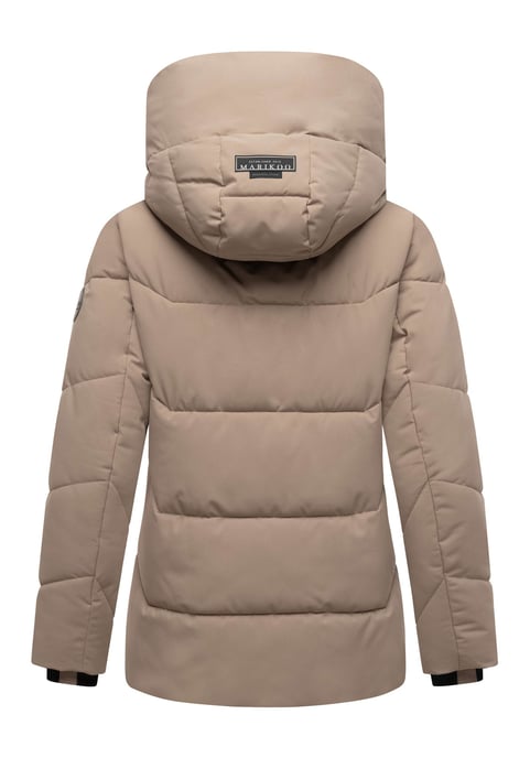 Marikoo Damen Winter Steppjacke Kuscheltatze XVI mit Kapuze - Image 3