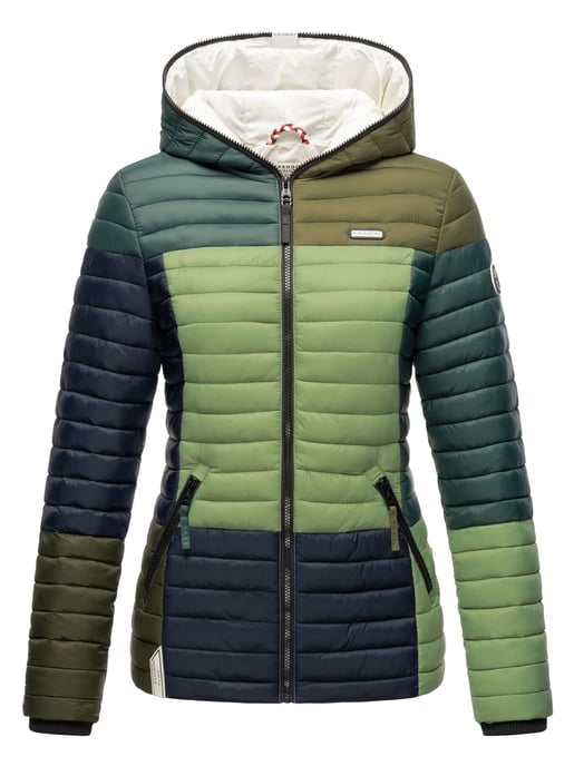 Navahoo Damen Steppjacke Multikulti – Leicht, Stylisch & Mit Colour-Blocking-Design - Image 2